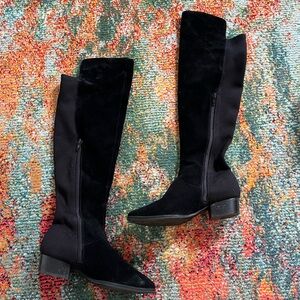 Black over the knee boots